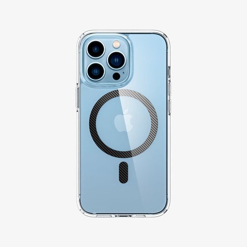 ACS03210 - iPhone 13 Pro Max Case Ultra Hybrid Mag Safe Compatible in white showing the back
